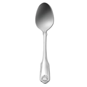 324-1046SPLF 6 3/4" Dessert Spoon - Silver Plated, Silver Shell Pattern
