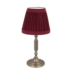 637-80414 La Rue Candle Lamp - 3 11/32"D x 10 1/2"H, Marlowe Wine/Oil Bronze Base