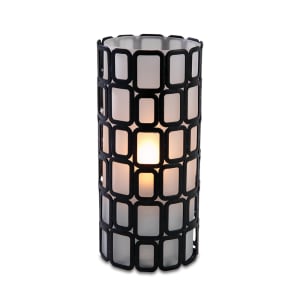 637-80326 Ayer Candle Lamp - 2 13/16"D x 6"H, Glass, Frost