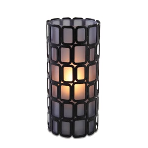 637-80324 Ayer Candle Lamp - 2 13/16"D x 6"H, Glass, Blue Frost