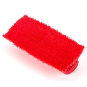 028-41278EC05 10" Flo Thru Wall & Equipment Brush w/ Red Soft Nylex Bristles