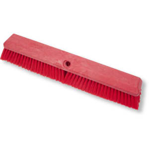 028-41890EC05 18" Push Broom Head w/ Fine/Medium Bristles, Red