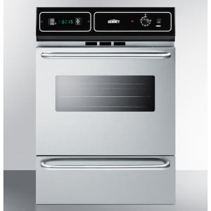 162-TEM721BKW 24" Electric Wall Oven w/ Window - Black/Stainless, 220v/1ph