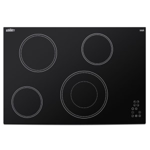 162-CR4B30T11B 30"W Electric Radiant Stove w/ (4) Burners - Black, 240v/1ph