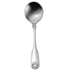 324-2496SBLF 5 7/8" Bouillon Spoon with 18/10 Stainless Grade, Classic Shell Pattern