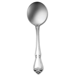 324-2552SBLF 6" Bouillon Spoon with 18/10 Stainless Grade, Arbor Rose Pattern