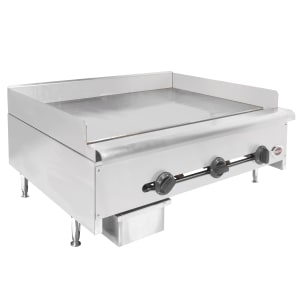 439-HDTG3630G 36" Gas Griddle w/ Thermostatic Controls - 3/4" Steel Plate, Natural Gas