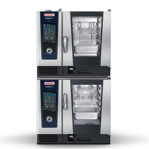 703-2CB1ERRA0000214E Double Half Size Combi Oven - Boiler Based, 208-240v/1ph