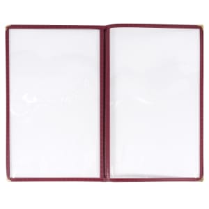080-PMCD14U Double Fold Menu Cover, 8 1/2 x 14", Burgundy