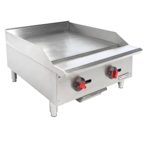 895-GR24T 24" Gas Griddle w/ Thermostatic Controls - 3/4" Steel Plate, Convertible