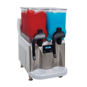 021-340000012 Ultra® NX™ Frozen Drink Machine w/ (2) 3 gal Bowls, White & Stainless, 16 3/5"W, 120v