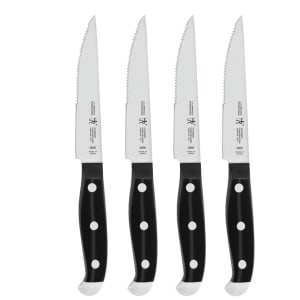 645-13549000 5 1/8" Steak Knife w/ Black Plastic Handle, Stainless Steel