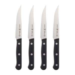 645-17551000 4 1/2" Steak Knife w/ Black Plastic Handle, Stainless Steel