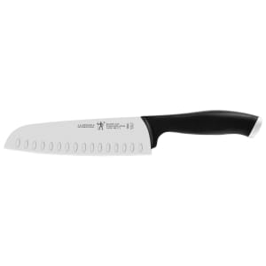 645-13578183 7" Santoku Knife w/ Black Plastic Handle, Stainless Steel