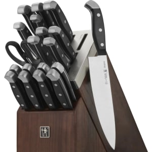 645-13553020 Statement 20 Piece Knife Set w/ Self Sharpening Hardwood Block