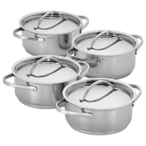 875-41110 10 Piece Atlantis Cookware Set, Stainless Steel 