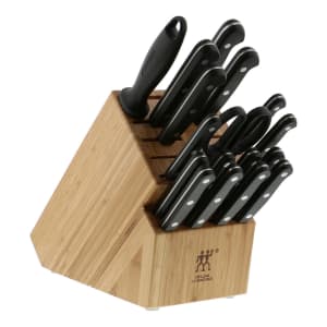 901-31668018 Twin Gourmet 18 Piece Knife Set w/ Hardwood Block