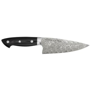 901-34891163 6" Chef's Knife w/ Black Linen Micarta Handle, Carbide Stainless Steel