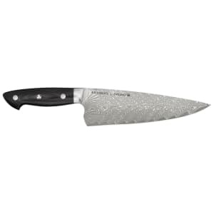 901-34891203 8" Chef's Knife w/ Black Linen Micarta Handle, Carbide Stainless Steel