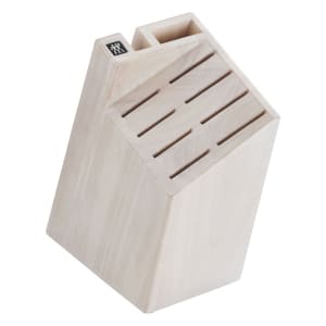 901-35006116 18 Slot Hardwood Knife Block, White