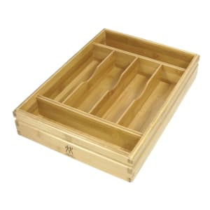 901-35192000 Flatware Tray w/ (6) Compartments, Bamboo