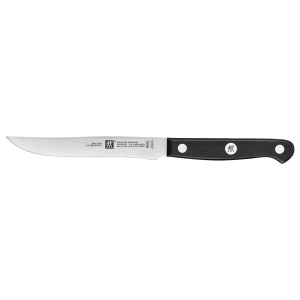 901-36119123 4 1/2" Steak Knife w/ Black Plastic Handle, High Carbon Stainless Steel