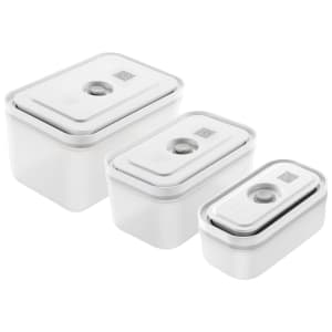 901-36804003 Fresh & Save Vacuum Container Set w/ Lids - Plastic, White