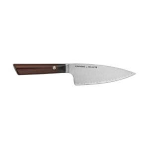901-38261163 6 1/2" Chef's Knife w/ Brown Pakkawood Handle, Carbide Stainless Steel