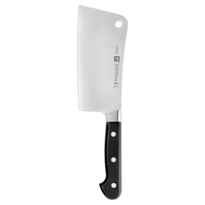 901-38415163 6" Meat Cleaver w/ Black Plastic Handle, High Carbon Stainless Steel