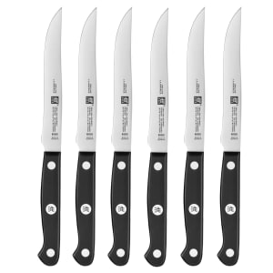 901-39123006 5" Steak Knife w/ Black Plastic Handle, High Carbon Stainless Steel