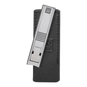 901-424400013 Nail Clipper w/ Black Leather Case, Stainless