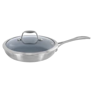 901-66730001 9 1/2" Frying Pan w/ Glass Lid, Nonstick Stainless w/ Aluminum Core