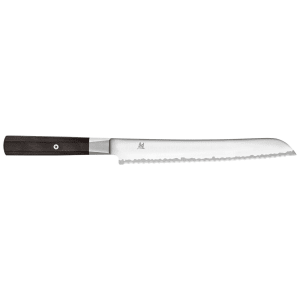 902-33956233 9" Bread Knife w/ Brown Pakkawood Handle, Carbide Stainless Steel