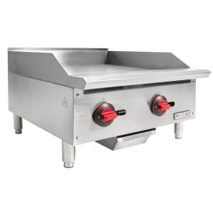 895-GR24 24" Gas Griddle w/ Manual Controls - 3/4" Steel Plate, Convertible
