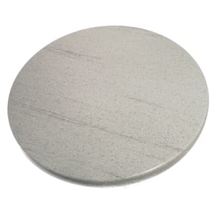 336-ATSATO36207 35 1/2" Round Laminate Table Top - Indoor/Outdoor, Compressed Gray