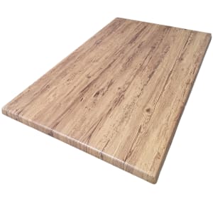 336-ATSATO3048201 31 1/2" x 47 1/5" Rectangular Laminate Table Top - Indoor/Outdoor, Aged Pine