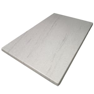 336-ATSATO3048207 31 1/2" x 47 1/5" Rectangular Laminate Table Top - Indoor/Outdoor, Compressed Gray