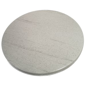 336-ATSATO48207 47 1/5" Round Laminate Table Top - Indoor/Outdoor, Compressed Gray