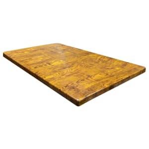 336-ATSATR3048VTW 30" x 48" Rectangular Resin Table Top, Vintage Walnut