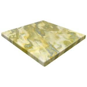 336-ATSATR3030YG 30" Square Resin Table Top, Yellow/Green