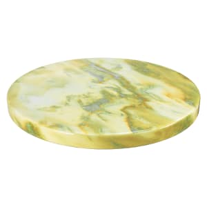 336-ATSATR48YG 48" Round Resin Table Top, Yellow/Green