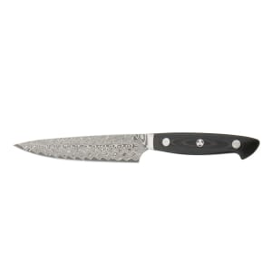 901-34891143 5 1/2" Prep Knife w/ Black Linen Micarta Handle, Carbide Stainless Steel