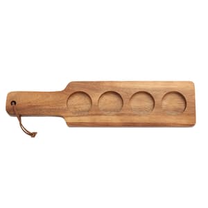 075-11938 4 Well Serving Paddle, Acacia Wood