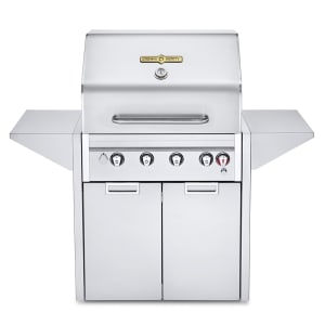 828-IE30MNG 30" Mobile Gas Commercial Outdoor Grill w/ (4) Burners - Roll Dome, Natural Gas