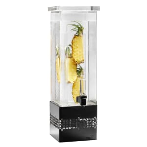 209-LD169 2 gal Beverage Dispenser - Plastic Container, Black Base