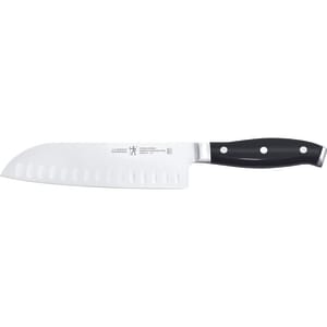 645-16908141 5" Santoku Knife w/ Black Plastic Handle, Stainless Steel
