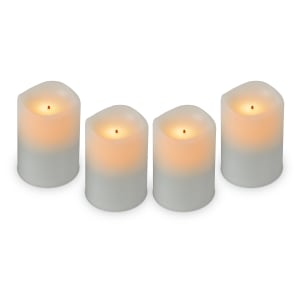 637-60324 Rechargeable LED Flameless Votive Candle, Amber Flame