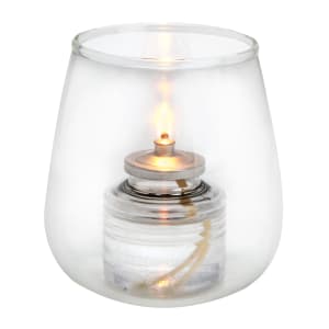 637-80532 Rosé Candle Lamp - 4"H, Glass, Clear