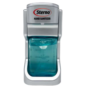 637-70432 500 mL Tabletop Automatic Gel Hand Sanitizer Dispenser - Plastic, Silver