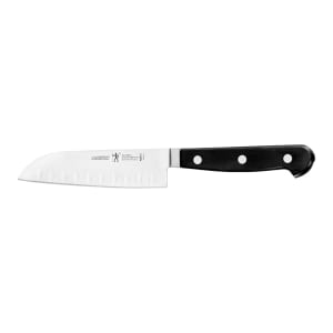 645-31170141 5" Santoku Knife w/ Black Plastic Handle, Stainless Steel